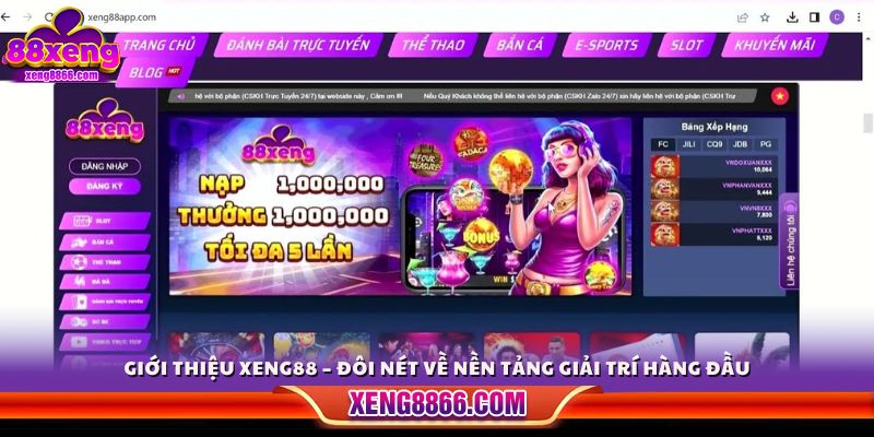 Giới thiệu Xeng88 – Điểm đến giải trí trực tuyến uy tín hàng đầu 
